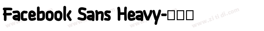 Facebook Sans Heavy字体转换